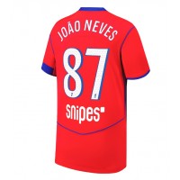 Paris Saint-Germain Joao Neves #87 Tredjeställ 2025-26 Kortärmad